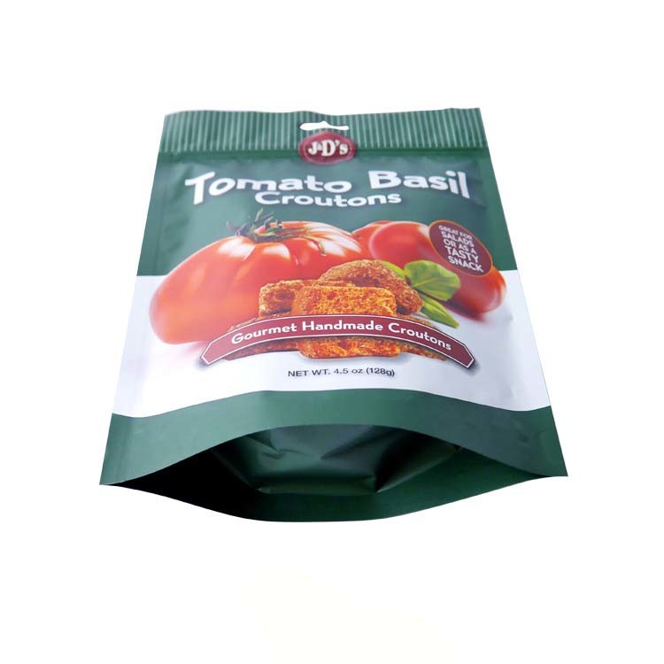 Food Grade 250g Stand Up Aluminum Foil Bag Biodegradable With Zipper