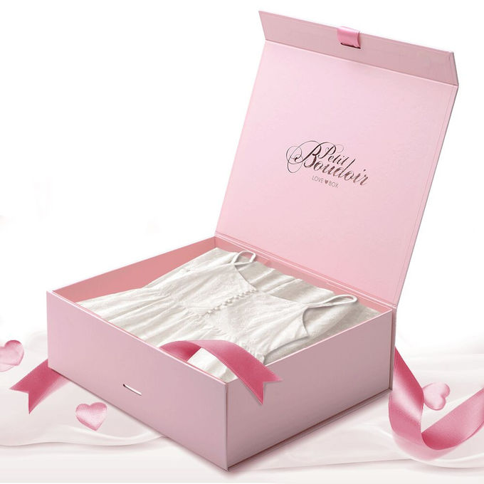Foldable Magnetic 1200g 2mm Cardboard Luxury Gift Boxes Wedding Favor