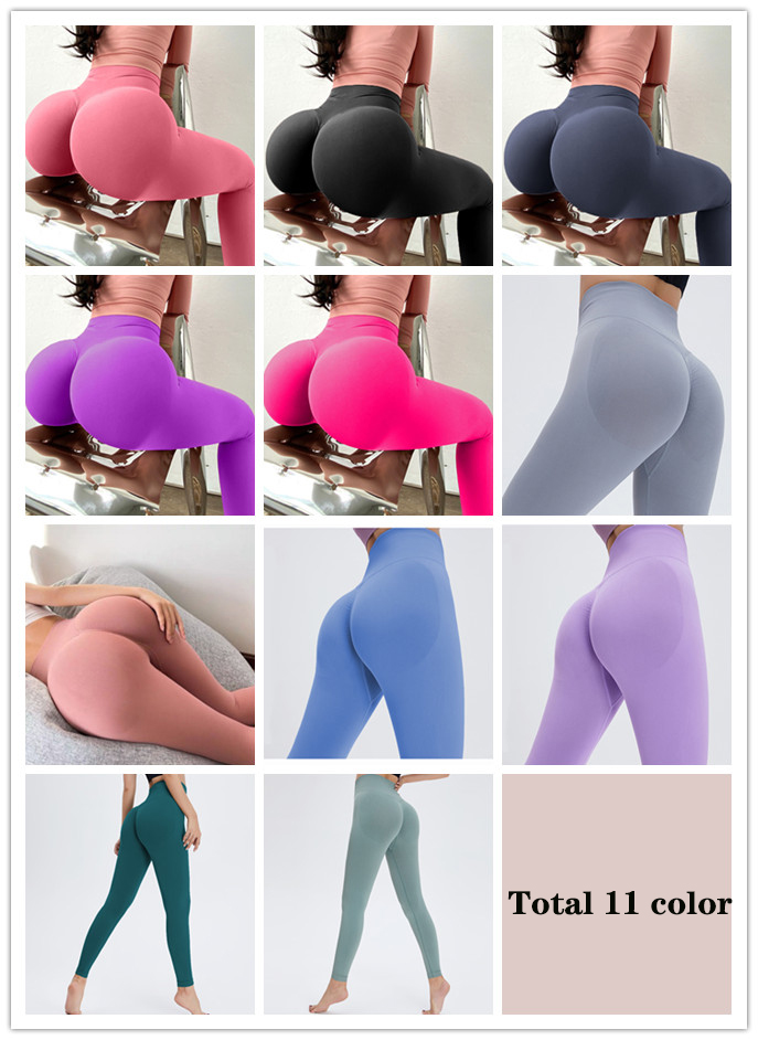 Seamless Yoga Gym Cycling Shorts Scrunch Butt Push Up Nylon High Waist