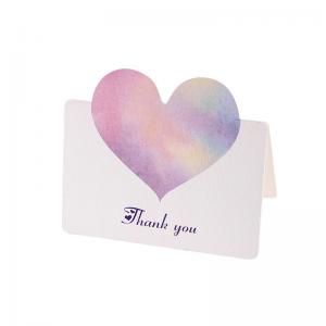 Buy cheap In Stock Ready To Ship Thank You Card Heart Shape Decoration Gift Card product