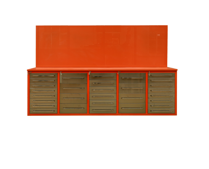 Car Repair Garage Workshop Heavy Duty Metal Tool Chest Cabinets with Multi Drawers