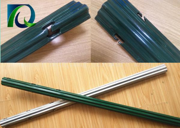 Quality Green Powder Coated Agriculture Fence Posts , Vineyard Line Posts 1.8-3.5M for sale