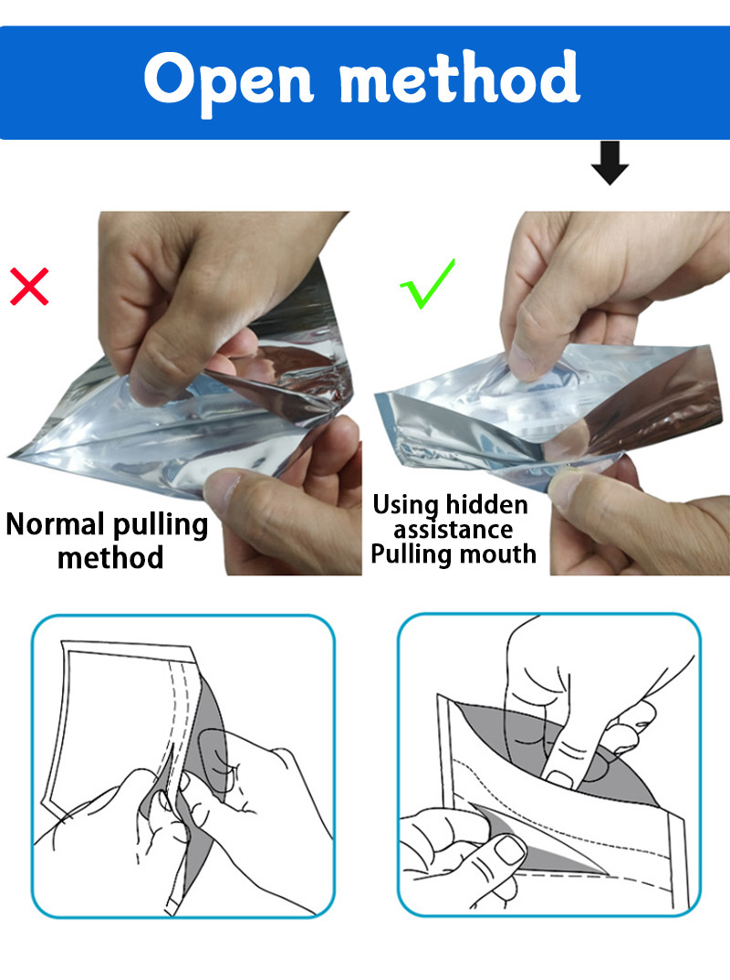Child Protective Blank Mylar Bag Anti-Odor Plastic Zipper Lock Child Protective Bag