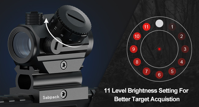 sabpack red dot sight T1PRO 1x22mm Compact sight 3 MOA Red Dot