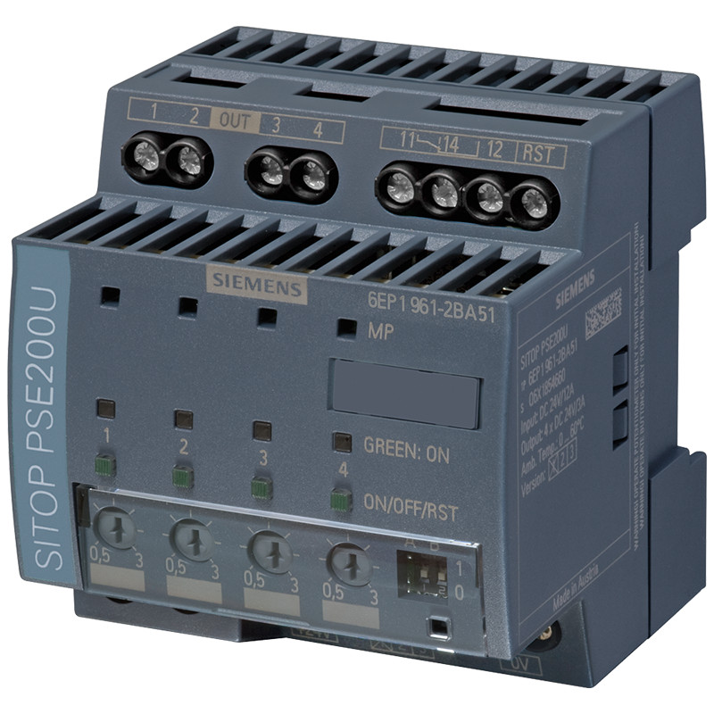 6EP1961-2BA51 SITOP PSE200U 3 A NEC Siemens Selectivity Module 4 Channel