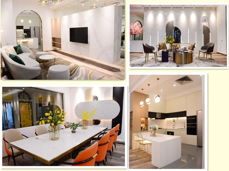 Factory Supplier Calacatta Grey Quartz Slabs Artificial Quartz Stone