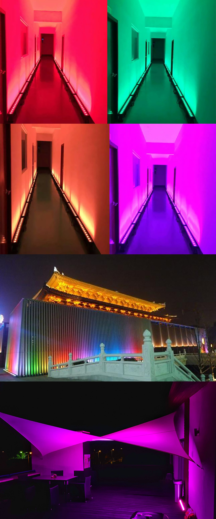 14pcs 30W High Brightness Pixel Bar LED IP65 Outdoor Waterproof Wall Washer Light