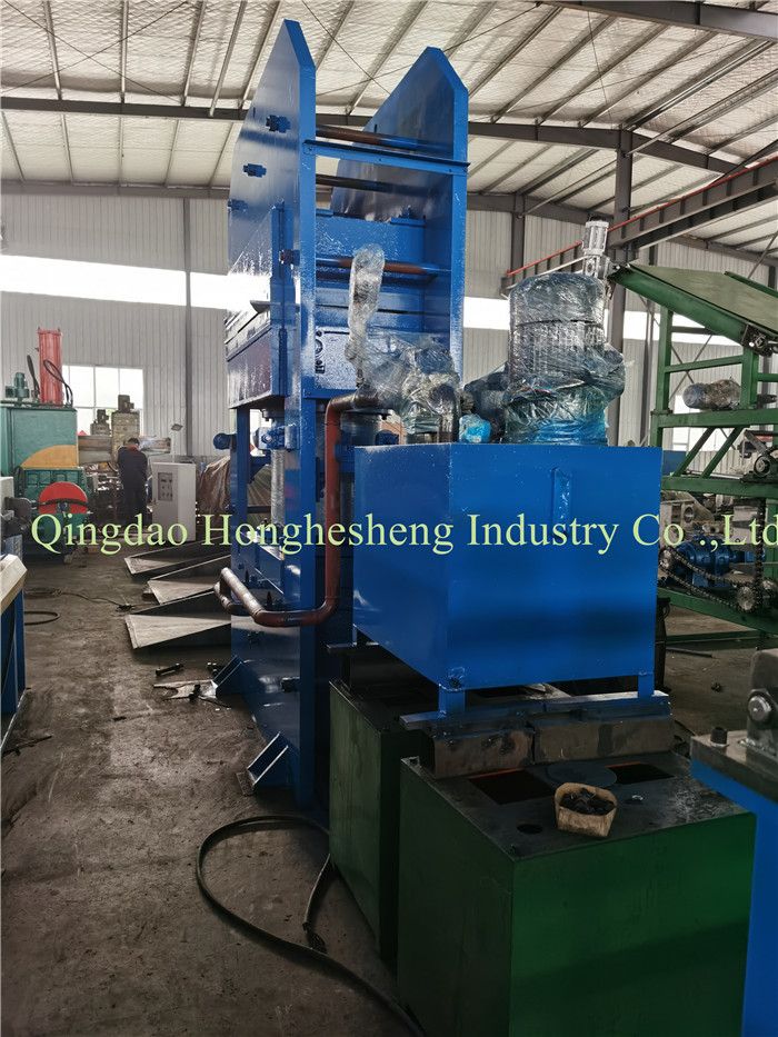 1500*500mm Plate Vulcanizing Press Speed Bump Making Machine 1 Layer Electric Heating