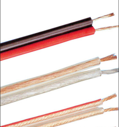 Red And Black Jacket Twin Flat CCA 10AWG Composite Audio Video Cable