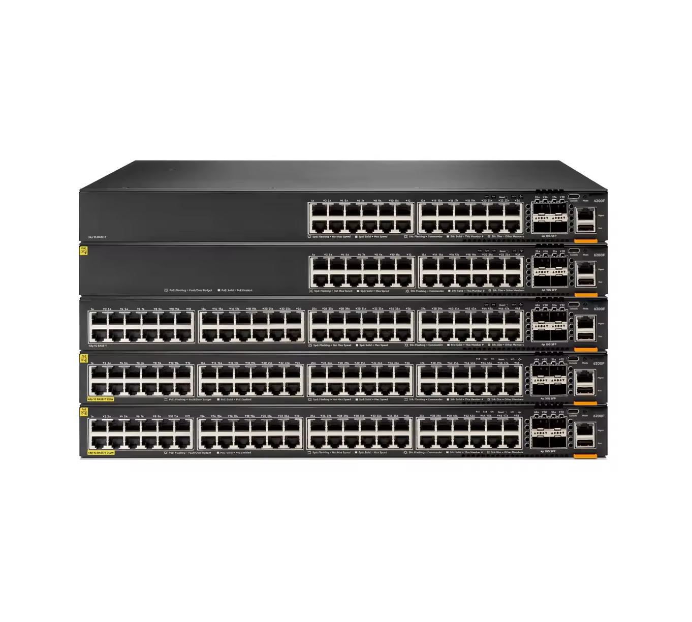 Customizable 48 Ports 4SFP with 48GE Downlink 4SFP Uplink Network JL726A 6200F Series Switch Customized and Customizable