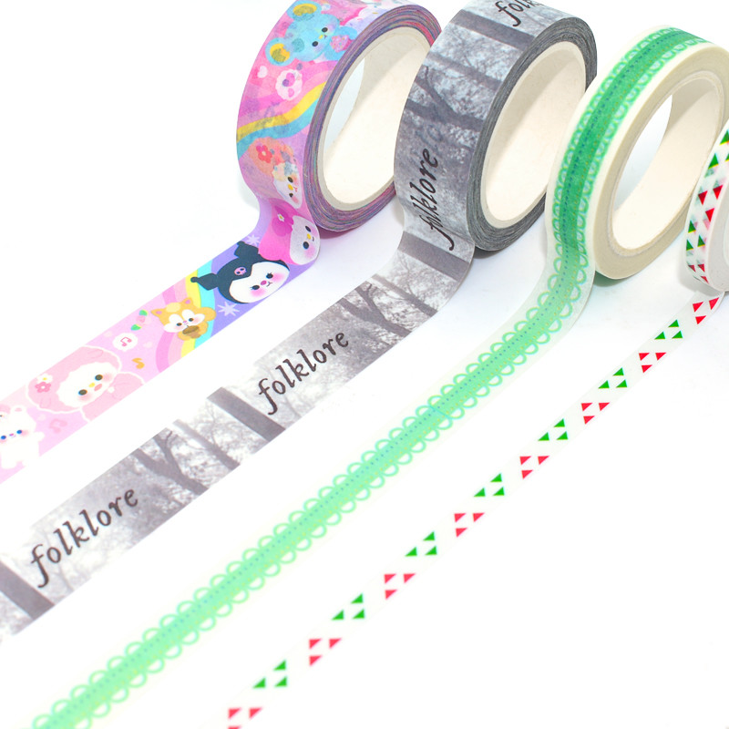 Custom Adhesive Self Masking Washi Tape For Bullet Journals Decoration