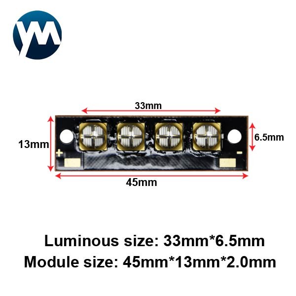 6565 40W 10W UV LED Chip Lamp Beads 365nm 385nm 395nm 405nm