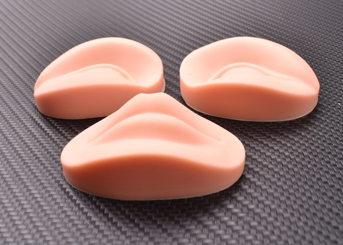 3D Replaceable Eyes + 1 pc Lip Permanent Makeup Practice Skin Washable