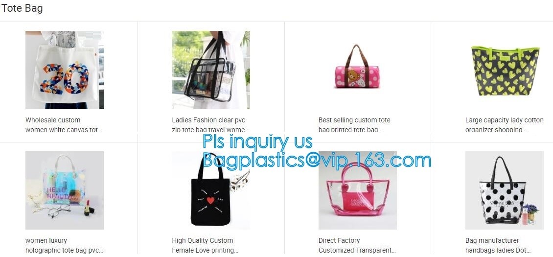 PVC Mini Plastic Cosmetic Bags , Cosmetic Tote Bags Printed Promotional