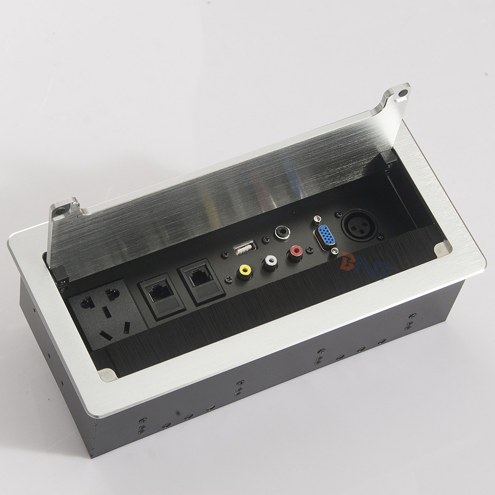 Factory Hot Sales flush mount electrical desktop power socket box