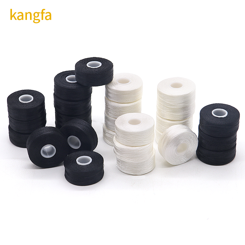 High Tenacity Polyester 75D/2 Wound Bobbins Threads 70D/2 Size L 144pcs/Box TH00017