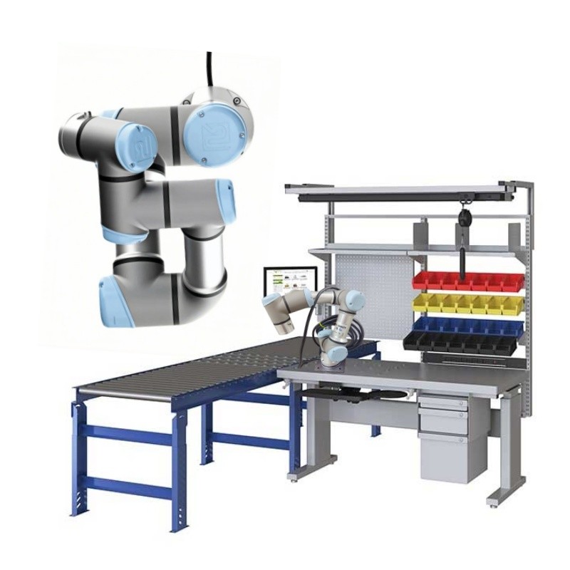 Universal Robots Lightweight Cobot UR3e UR5e Automation Robot Industrial Collaborative Robot Arm with Robotiq Gripper