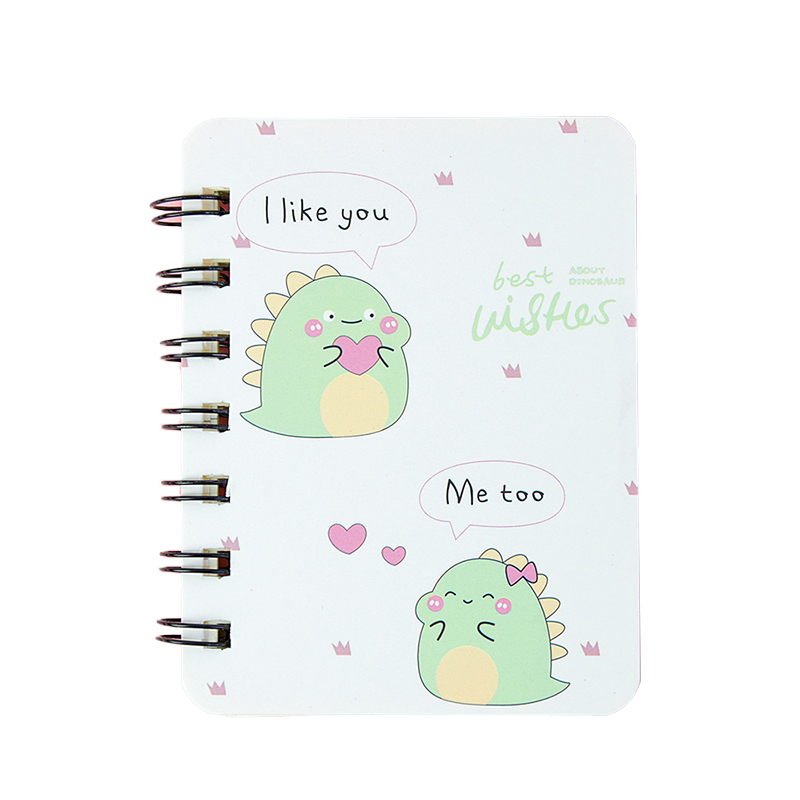 Hardcover Spiral Bound Unlined Notebook A6 Size Multi Color 80 Sheets