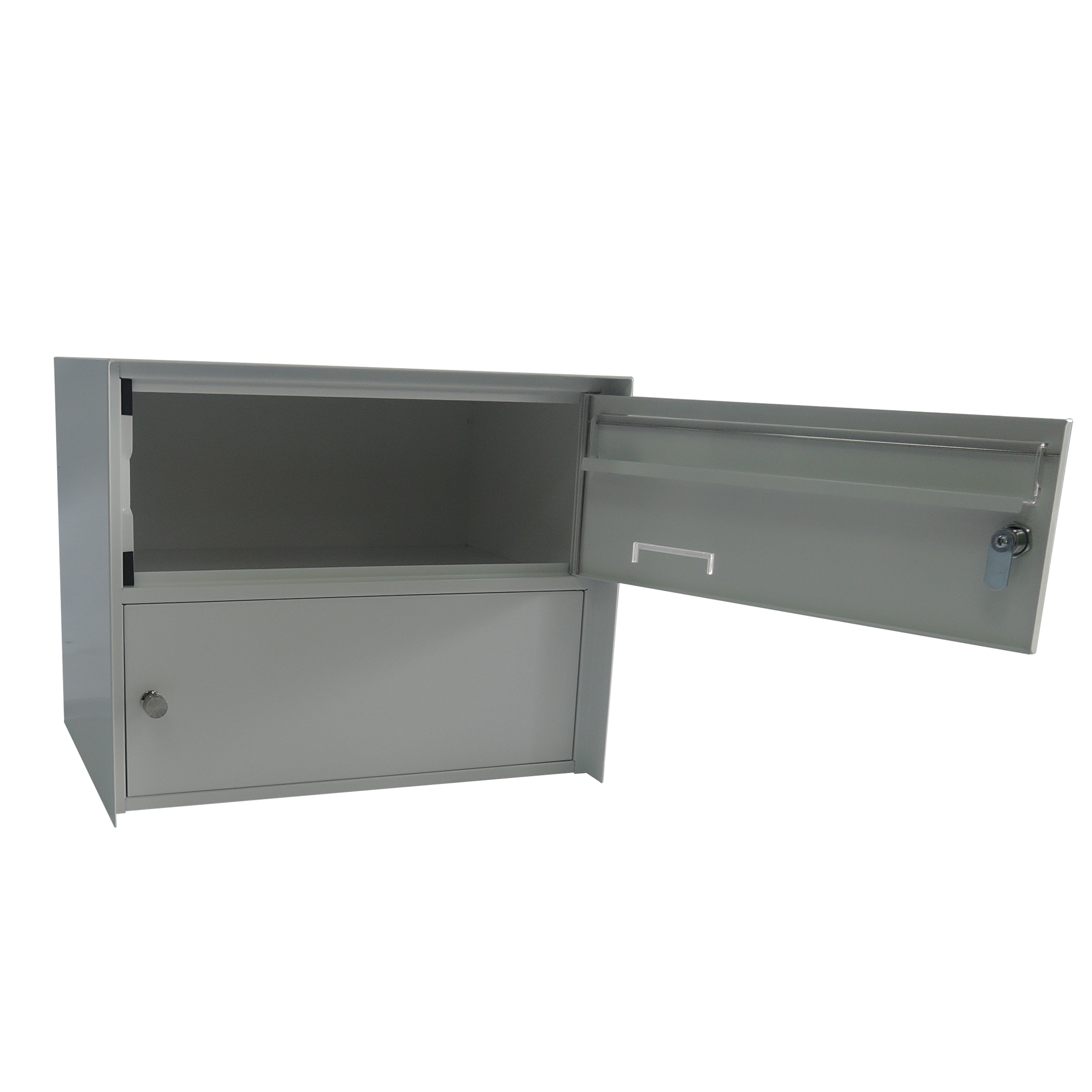 New Residential Garden Steel Mailbox Waterproof Letterbox Outdoor Parcel Box