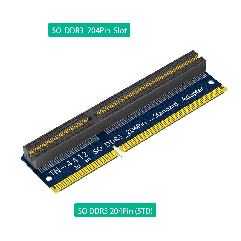 Standard SO-DIMM 204PIN DDR3 Memory Test Protection Adapter For STD 204Pin Slot