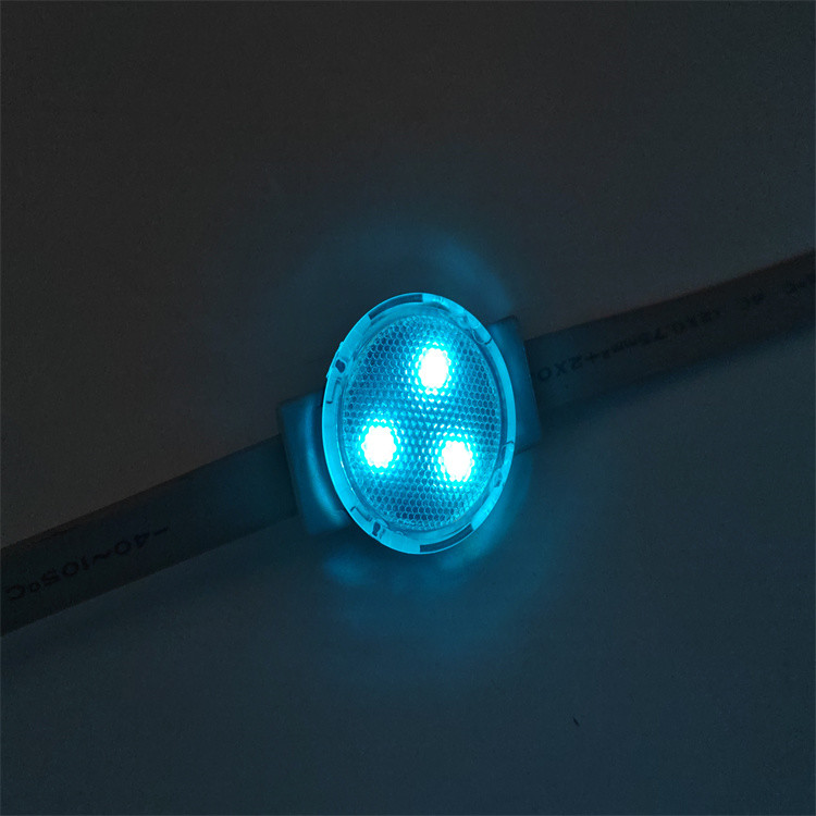 Factory Lighting 30mm Pixel 12v IP67 Outdoor Permanent Christmas Holiday RGB Led Pixel Point Lights