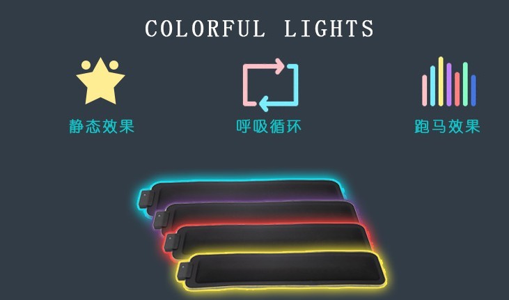 RGB Extra Large Gaming Mouse Mat Computer Accessories With Private Logo