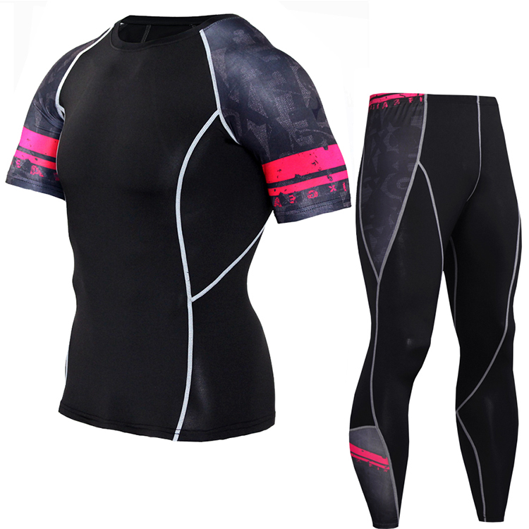 Quick Dry Plus Size Compression Tight Suit Sports Men Clothing