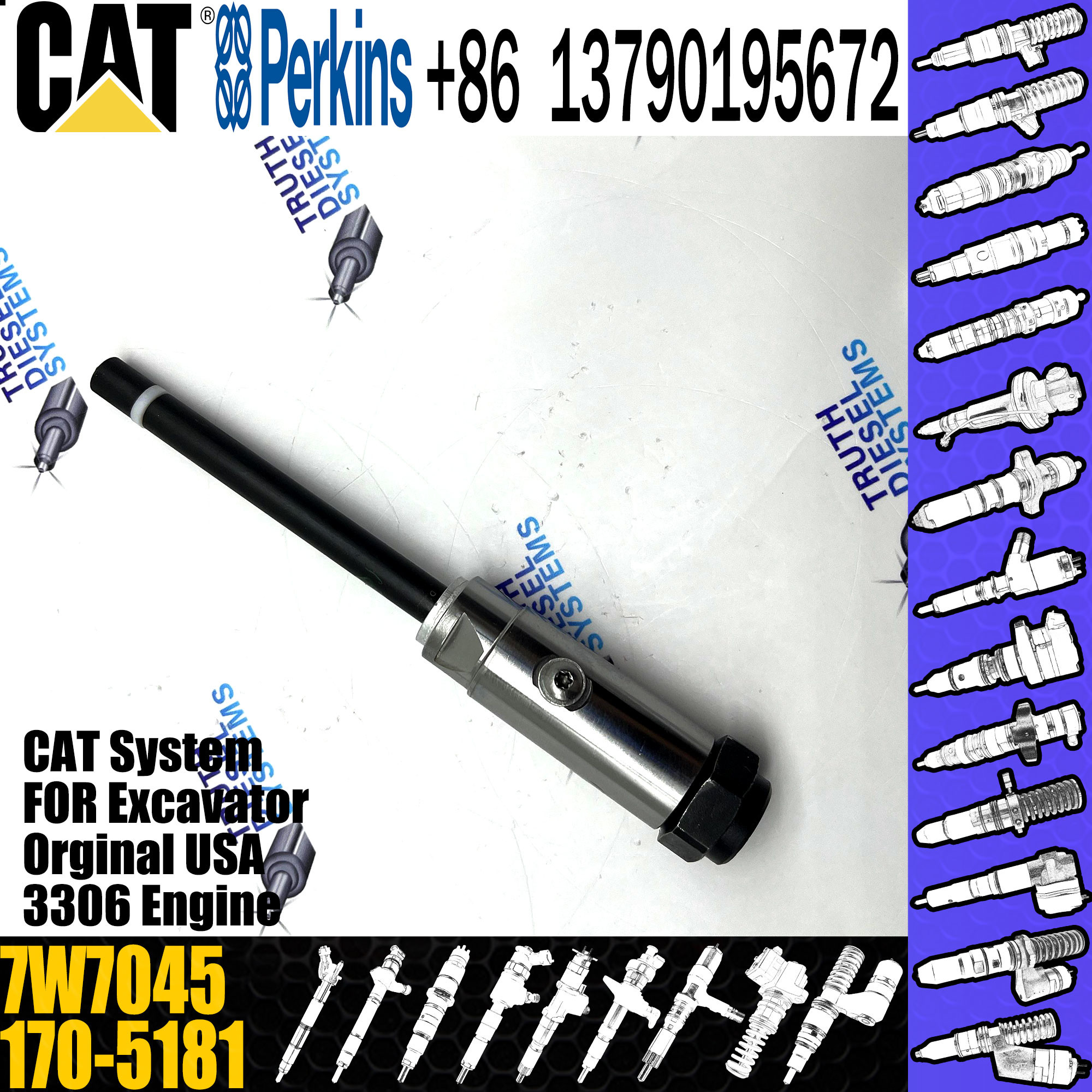 High Performance Fuel Injector Nozzle 170-5181 7W7045 7W-7045