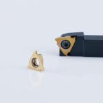 TGF32 GBA32 Carbide Grooving Insert CNC Lathe Vertical-Installed Precision