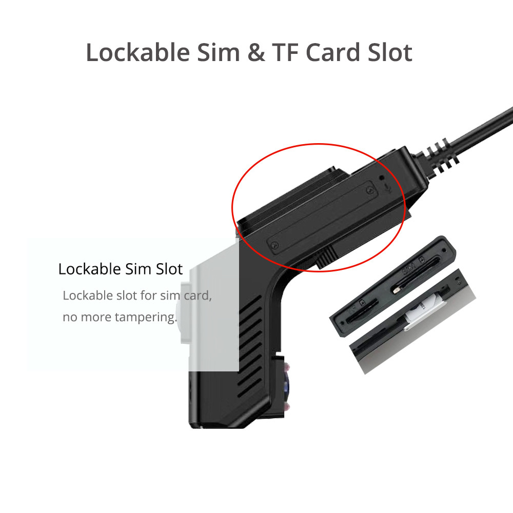 MTK6753 Chip Dual Live 4K GPS Dash Cam For Parked Car Fleet Tracking