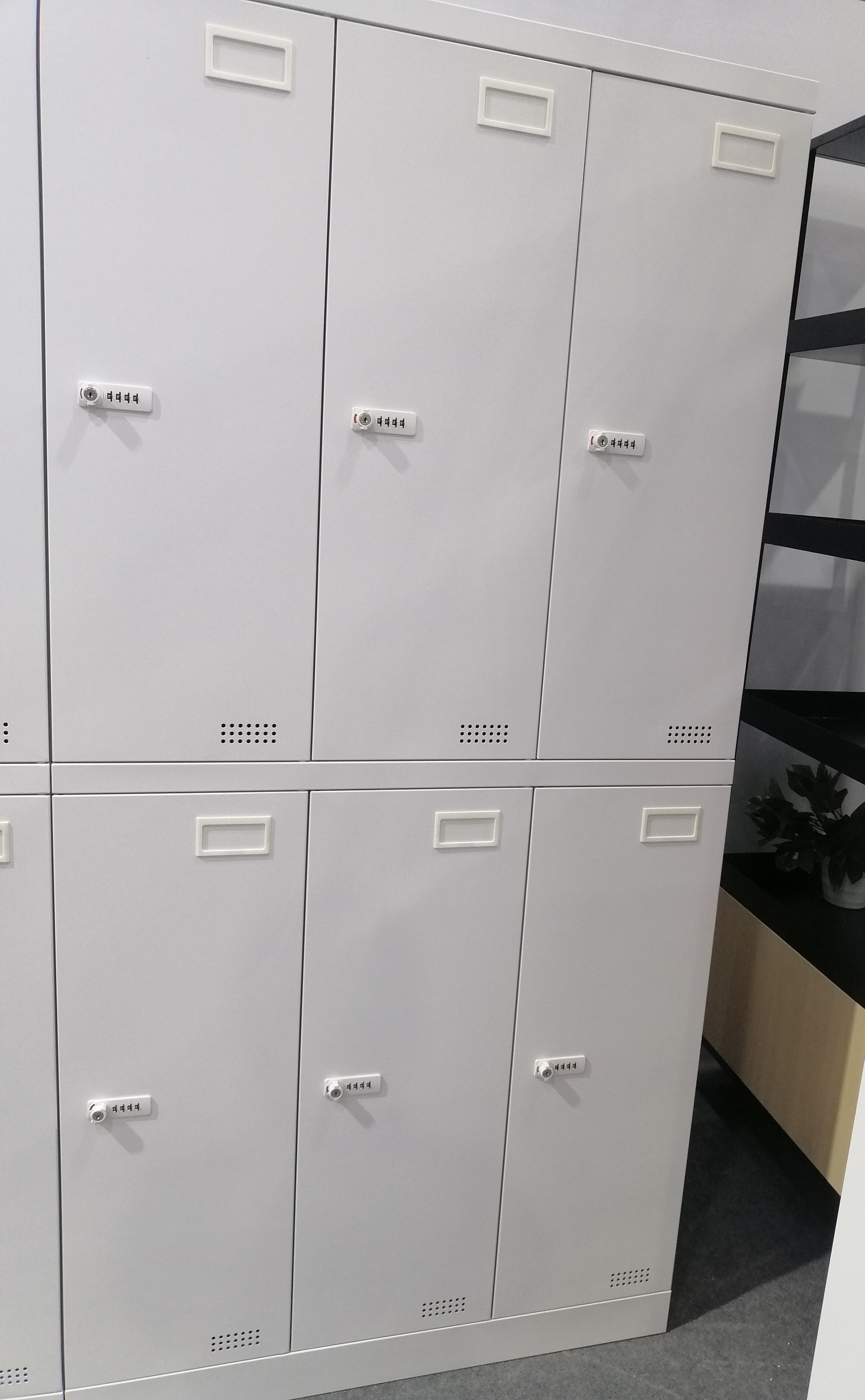 6 door steel locker steel locker cold rolling steel plate office lockers cloth hanger