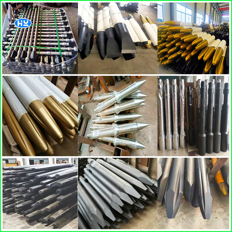 140MM Hydraulic Breaker Chisels Hammer 42CRMO 40CRMO Rod Drill Bits