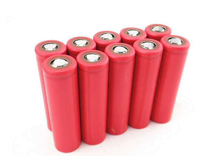Red 18650 Lithium Ion Cells 3500mah 3.6V 10A , Ebike Battery Cells Eco Friendly