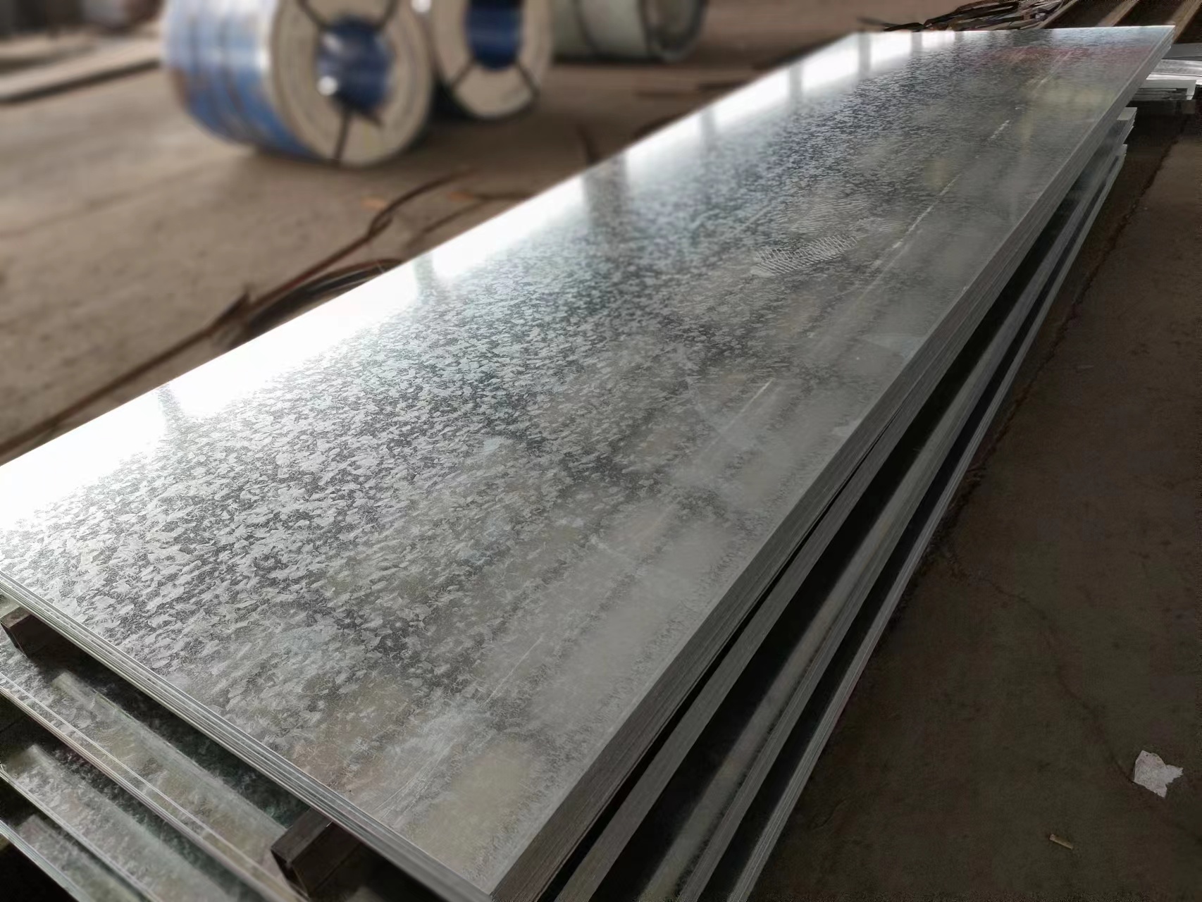 ISO9001 Hot Dipped Galvanized Steel Sheet 1mm 2mm 3mm Thickness For Industry