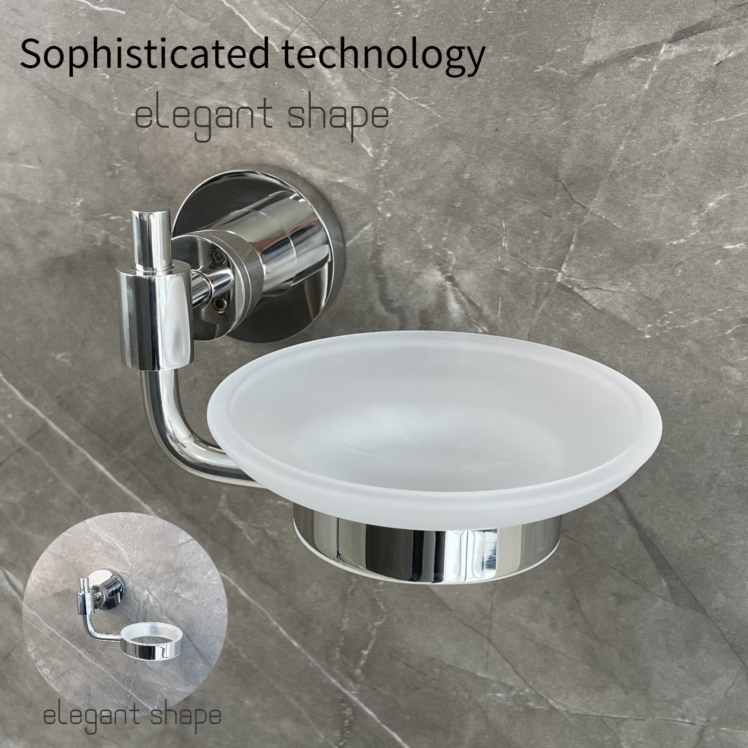 152mm Stainless Steel 304 Soap Holder Bracket For Bathroom Kitchen