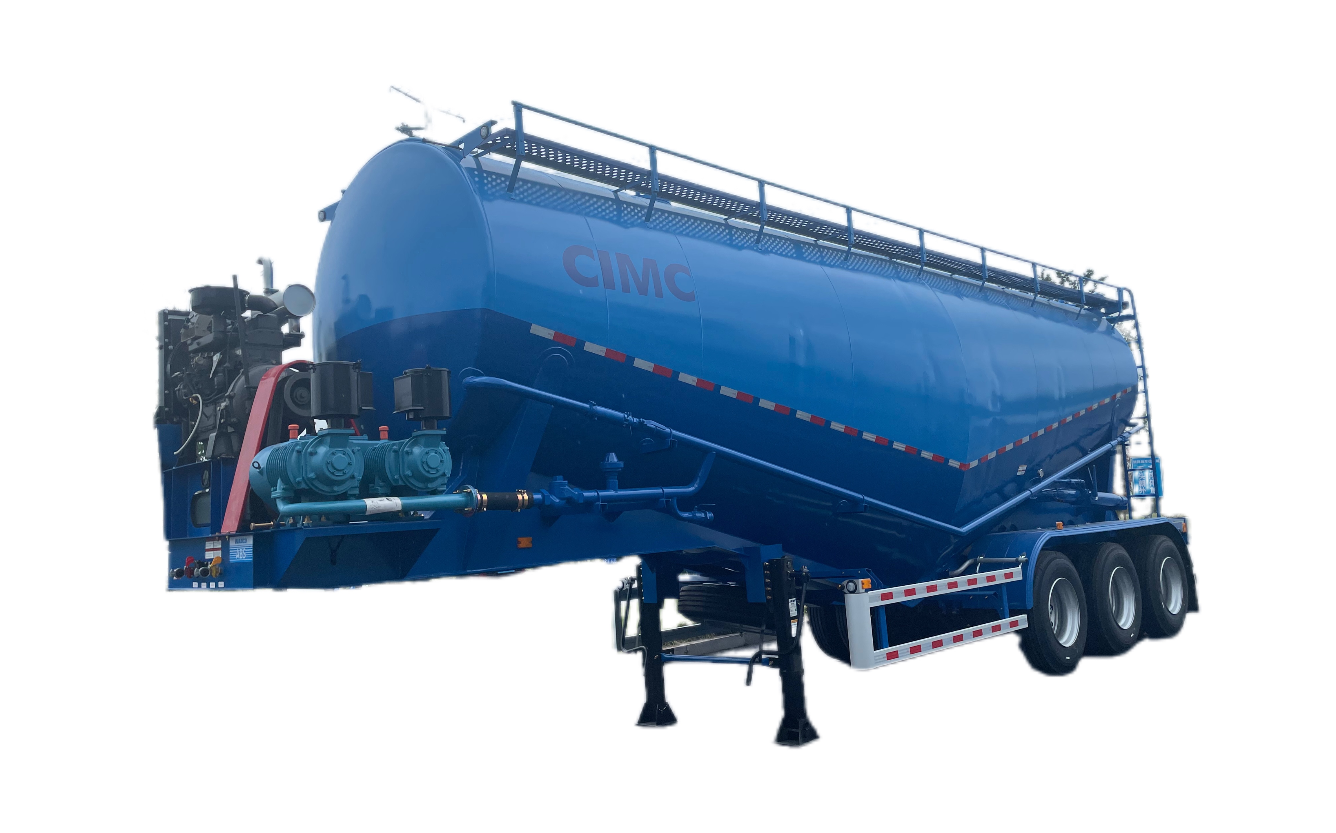 8.25R20/8.25R16/11.00R22.5/12.00R22.5/10.00R20 Tire 3 Axle 60m3 V Type Cement Trailer