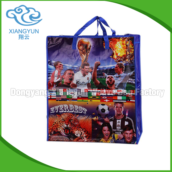 Brazil design PP Woven Bag /pp Woven Shopping Bag With Zipper/yiwu cheaper pp woven shopping bag