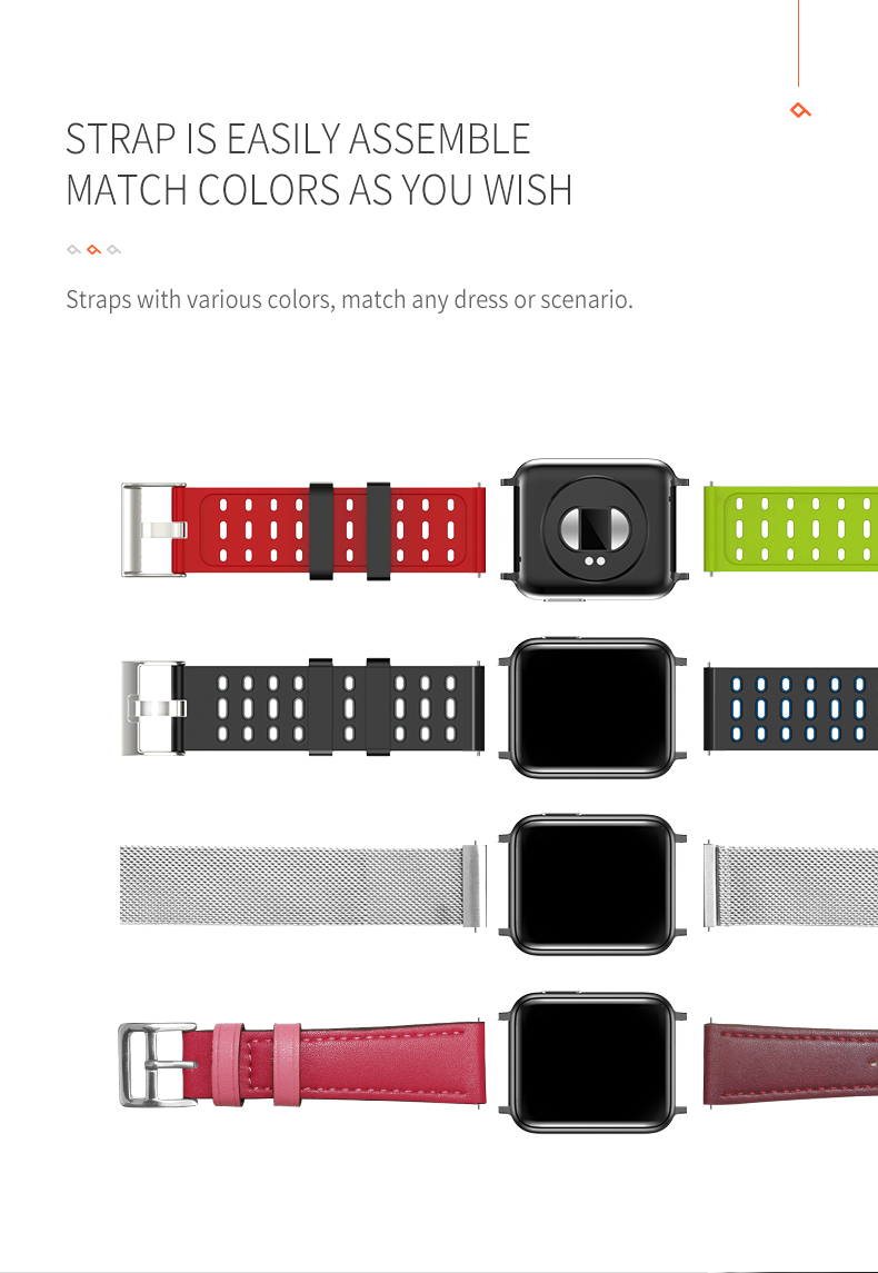 AI HRV ECG Smart Watch Fitness Tracker With Alarm Health