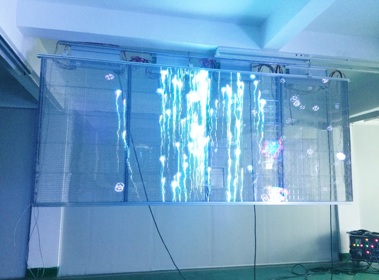 Transparent Led Moving Message Display Sign Outdoor Glass Window High Brightness