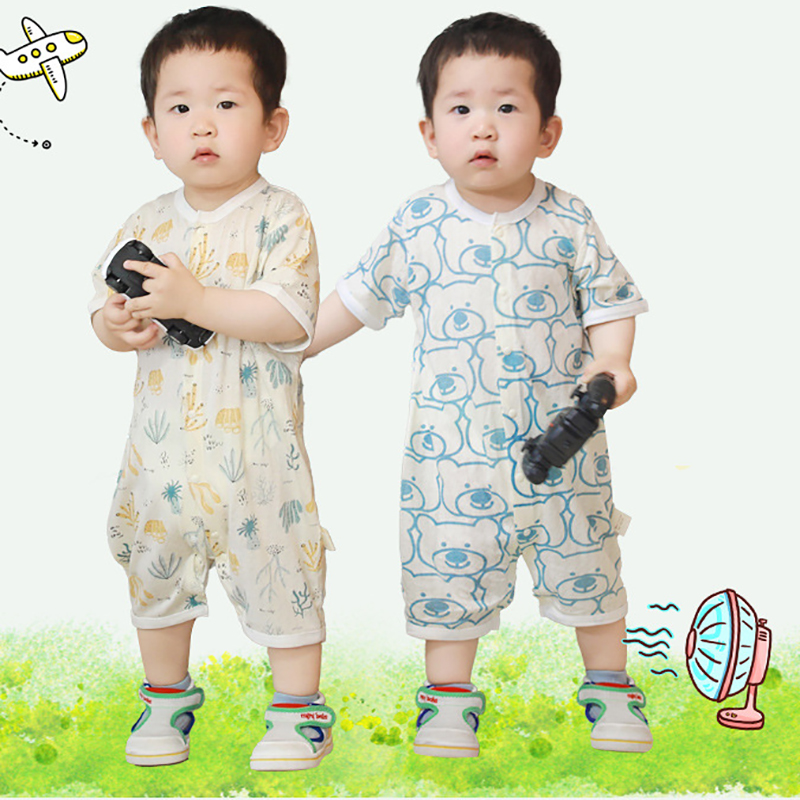 Summer Wholesale Baby Romper 100% Cotton With Printing Custom Unisex Baby Bodysuits