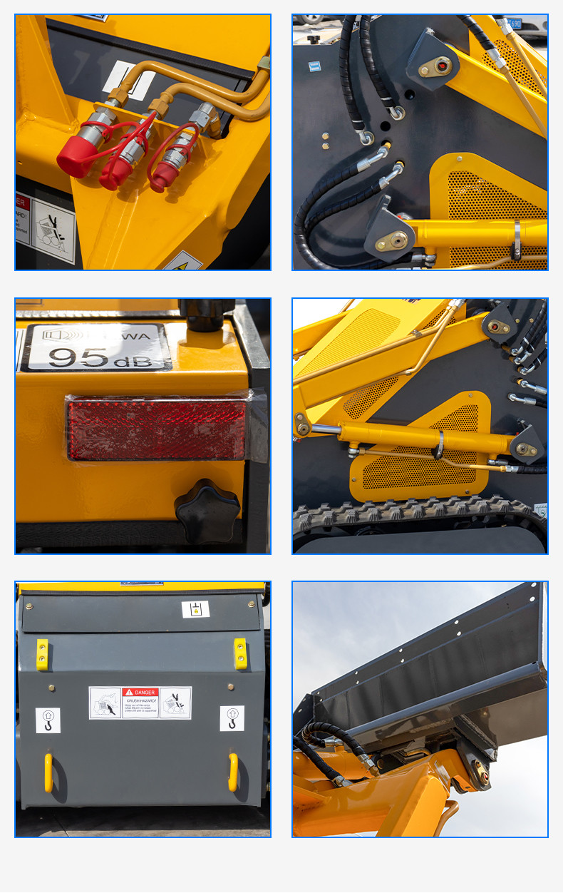 HTS430 Hydraulic Mini Skid Steer Loader brand Engine Small Crawler Loader