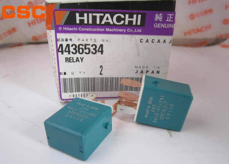 Steel Hitachi Excavator Electric Parts Original Relay 4436534 For ZAX Series