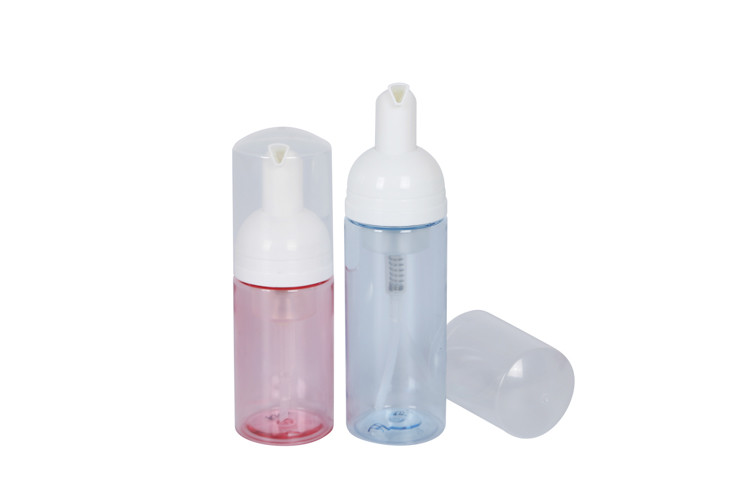 100ml 150ml Travel Size Transparent PET Foamer Pump Bottle For Facial Cleanser
