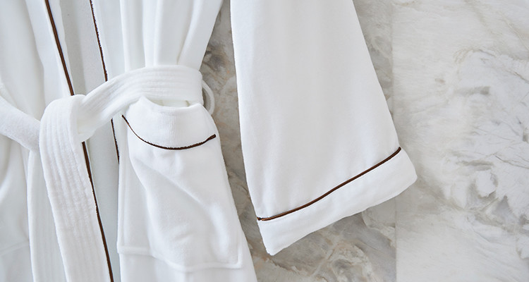 100% Cotton Hotel Spa Robes Customized 5 Star Hotel Bathrobe Rectangular