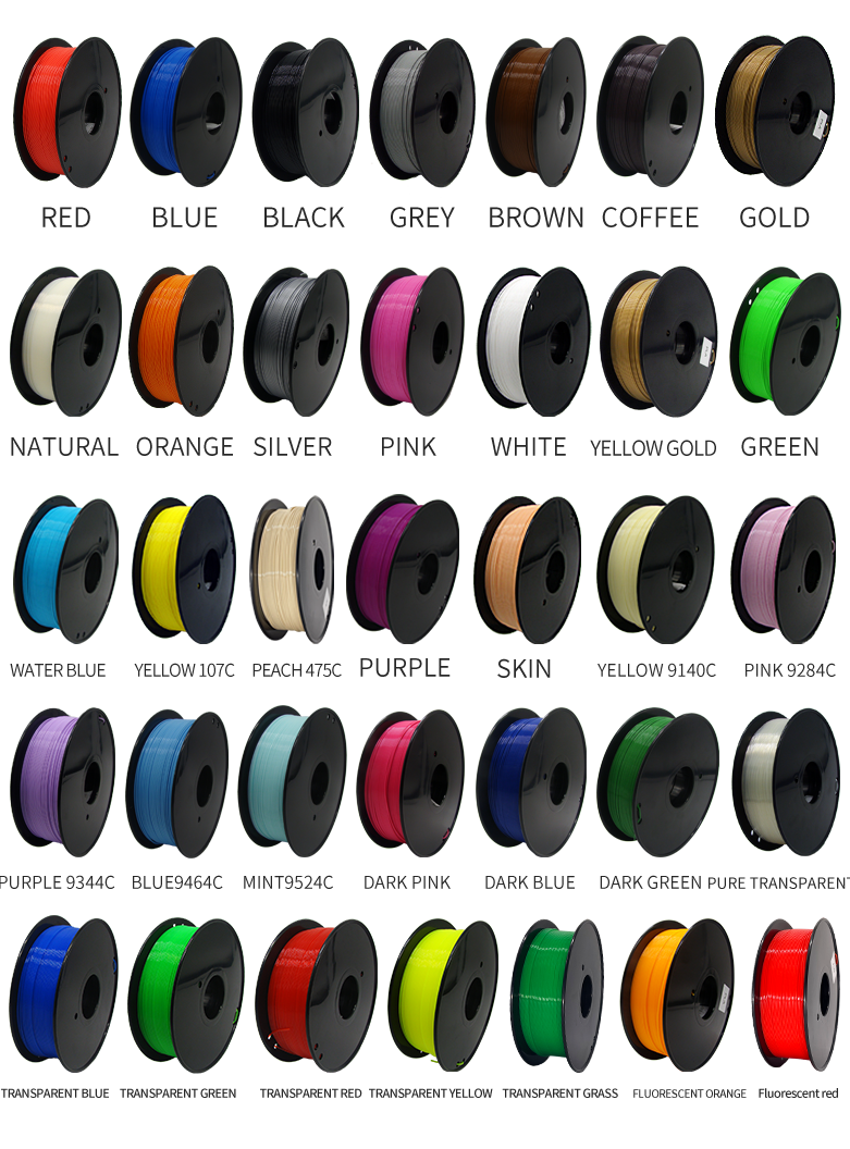 1.75mm 3d Printer Filament ABS PLA 3d Printer Filament Supplier 1KG 5KG for 3d Printing