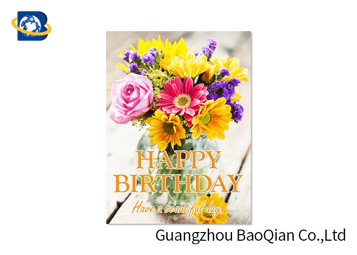 Flower / Beauiful Girl Pattern Animation Business Cards Attracted Eyes Birthday Card