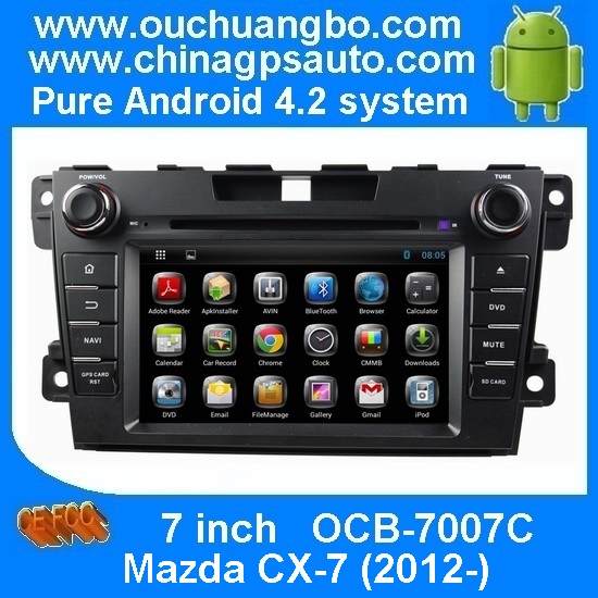 Ouchuangbo Android 4.2 DVD Navi Radio Player for Mazda CX-7 (2012-) Car Pc GPS iPod BT 3G Wifi OCB-7007C