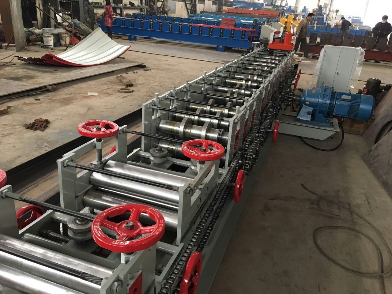 PLC Control C Purlin Roll Forming Machine / Z Section Stud Roll Forming Machine