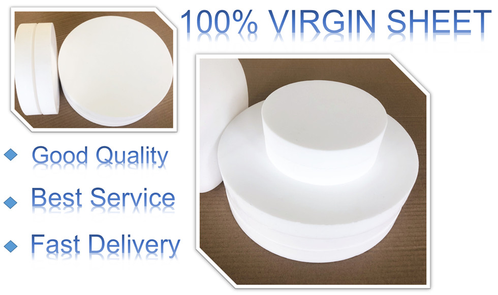 Factory Direct Supplier Customized PTFE Round Plate Sheet