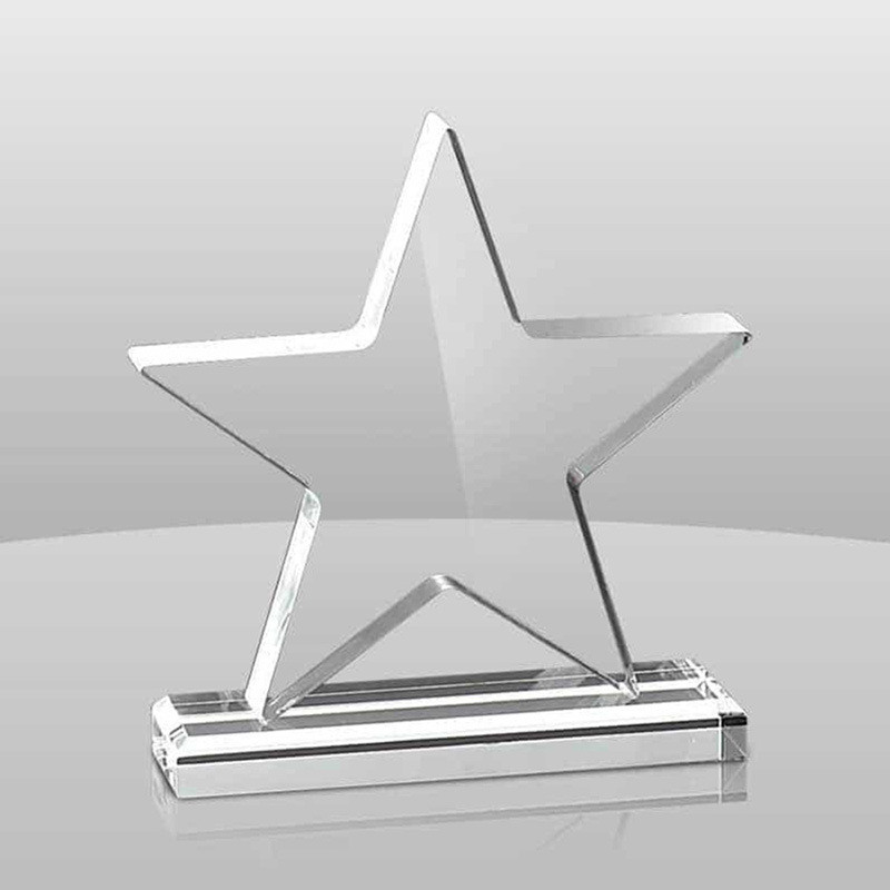 Custom Transparent Flame Shape Acrylic Plaque Awards For Business Recognition